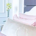 Long Velvet pillow “Bee Royal”