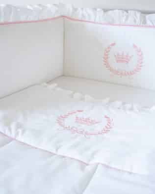 Luxury Baby Bedding “Pink Crown”