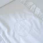 Luxury Baby Bedding “White Crown”