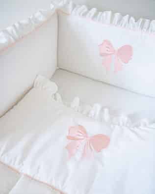 Luxury Baby Bedding “Pink Bow”