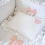 Baby Pillowcase with Pink Bow