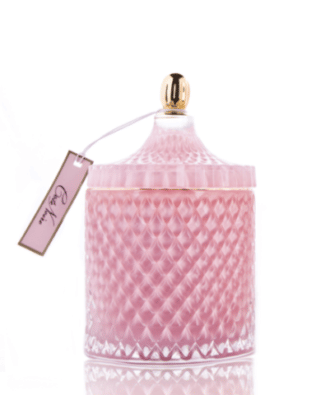 Pink Champagne Candle