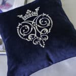 Decorative pillow “Heart with Crown”