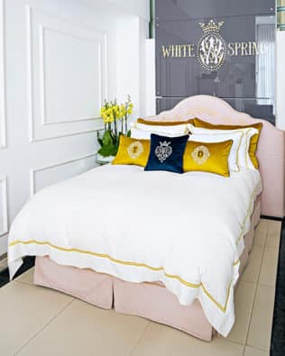 Luxury Bedding Set “Mustard Stripes”