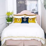 Luxury Bedding Set “Mustard Stripes”