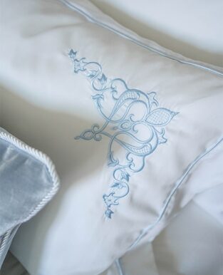 Pillow Case “Light Blue Embroidery”
