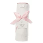 Terry Velour Hooded Towel – Mini Mod Circles Trim, Pastel Pink