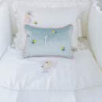 Aquamarine Pillow with Letter