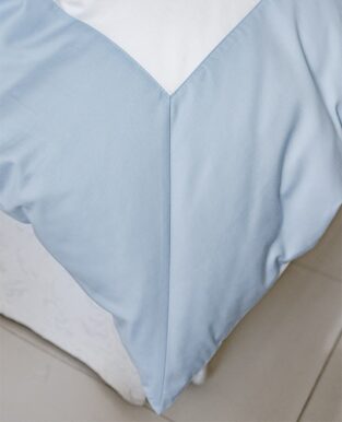 Luxury Bedding Set “Blue Broad Stripe”