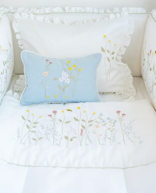 Blue Pillow “Flowers”