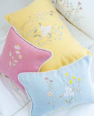 Three Decorative Pillows “Flowers”
