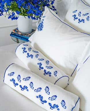 Decorative Pillow “Blue Butterfly”